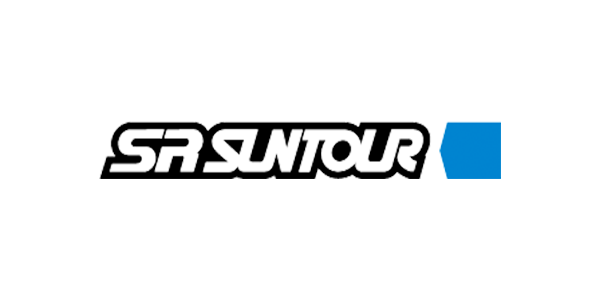 Logo Suntour, che rappresenta la collaborazione di Linbo Transportation Tech con il rinomato marchio di componenti per biciclette di alto livello.